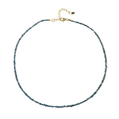 Blauer Diamant-Silberhalskette