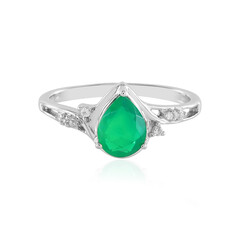 Äthiopischer Grüner Opal-Silberring