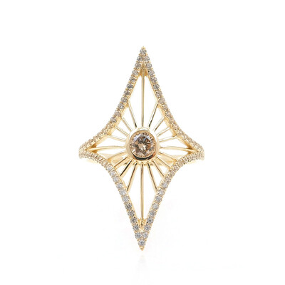 Champagner-Diamant-Goldring (de Melo)