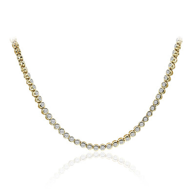 SI1 (G) Brillant-Goldhalskette (Annette)
