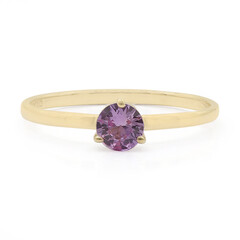 Pinkfarbener Saphir-Goldring