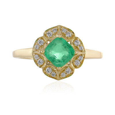 Äthiopischer Smaragd-Goldring