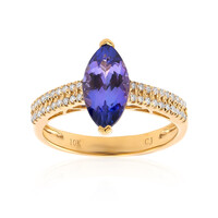 AAA-Tansanit-Goldring