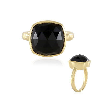Schwarzer Onyx-Silberring