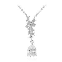 Weißer Topas-Silbercollier