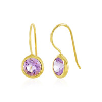 Lavendel-Amethyst-Silberohrringe