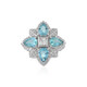 Blauer Apatit-Silberring