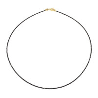 Schwarzer Diamant-Goldhalskette