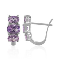 Amethyst-Silberohrringe