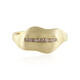 I2 Champagner-Diamant-Silberring