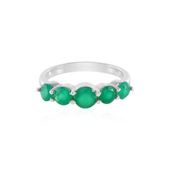 Grüner Onyx-Silberring
