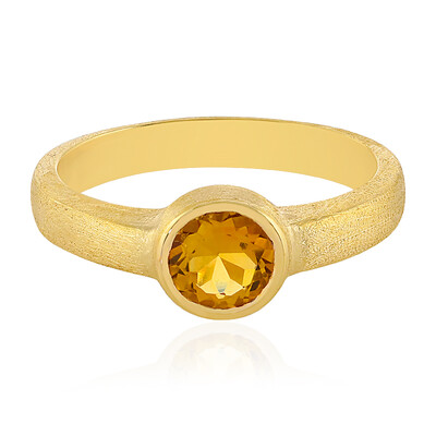 Citrin-Silberring (MONOSONO COLLECTION)