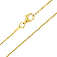 Silber-Schlangenkette - 50 cm - 2,27 g - vergoldet