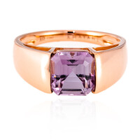 Pinkfarbener Diaspor-Goldring (AMAYANI)