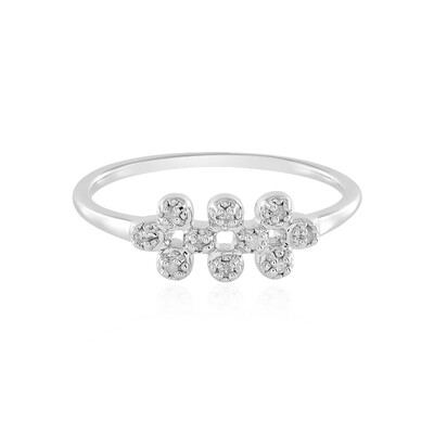 I2 (I) Diamant-Silberring