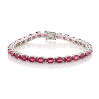 Madagaskar-Rubin-Silberarmband