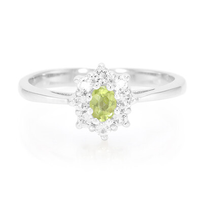 Mandschurischer Peridot-Silberring