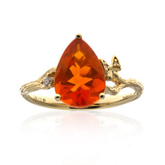 Mexikanischer Feueropal-Goldring (Smithsonian)