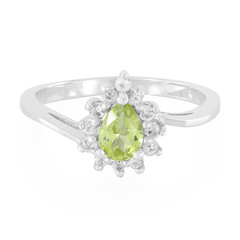 Mandschurischer Peridot-Silberring