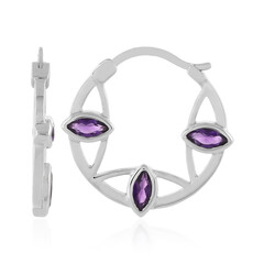 Amethyst-Silberohrringe