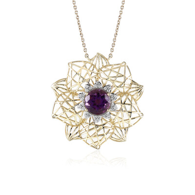 Sambia-Amethyst-Goldcollier (Ornaments by de Melo)