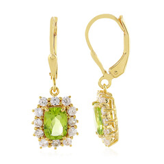 Peridot-Silberohrringe