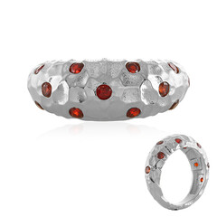 Roter Zirkon-Silberring (SAELOCANA)