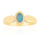 Lightning Ridge-Schwarzer Opal-Goldring