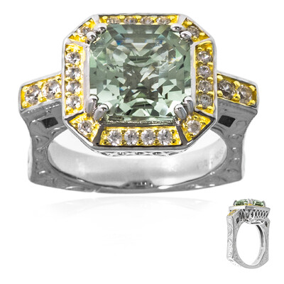 Grüner Amethyst-Silberring (Dallas Prince Designs)