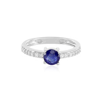 Blauer Madagaskar-Saphir-Silberring