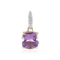 Lavendel-Amethyst-Goldanhänger