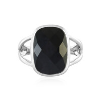 Schwarzer Onyx-Silberring