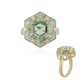 Grüner Amethyst-Goldring (SUHANA)