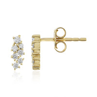 Lupenreiner (F) Brillant-Goldohrringe (LUCENT DIAMONDS)