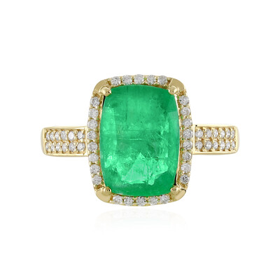 Äthiopischer Smaragd-Goldring (AMAYANI)