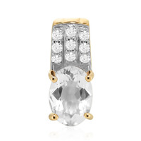 Mexikanischer Hyalith-Opal-Goldanhänger