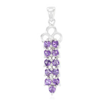 Nigerianischer Amethyst-Silberanhänger