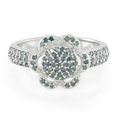 Fancy-Diamant-Silberring