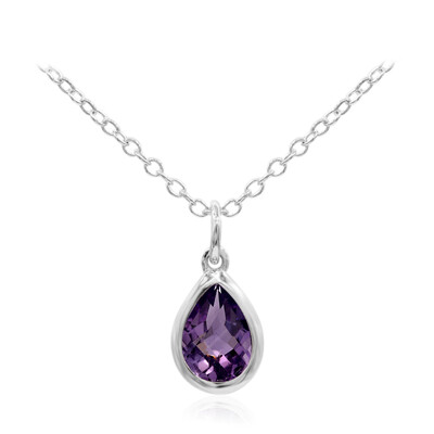 Amethyst-Silberhalskette
