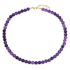 Sambia-Amethyst-Silberhalskette