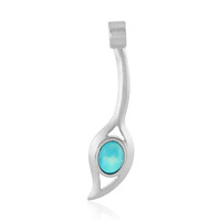 Äthiopischer Blauer Opal-Silberanhänger