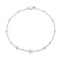Weißer Topas-Silberarmband