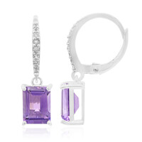 Amethyst-Silberohrringe