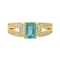 Blauer Apatit-Silberring