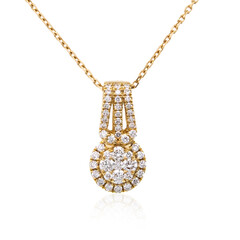 Lupenreiner (F) Brillant-Goldhalskette (LUCENT DIAMONDS)