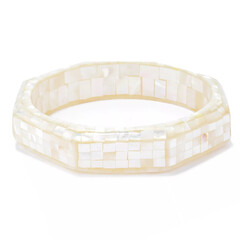 Perlmutt-Mosaik-Armreif (Dallas Prince Designs)