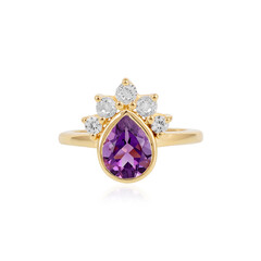 Sibirischer Amethyst-Silberring