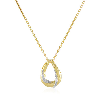 I2 (J) Diamant-Silberhalskette