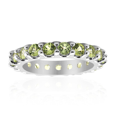 Burmesischer Peridot-Silberring