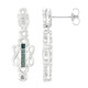 Fancy-Diamant-Silberohrringe